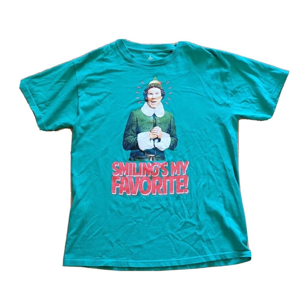 Elf The Movie Shirt Top Unisex Women Men Medium Green Graphic Christmas Holiday